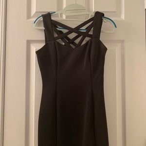 Black mini dress